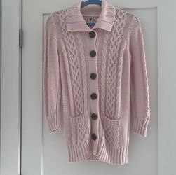 Pink Knitted Cardigan 