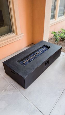 Concrete Propane Outdoor Fireplace