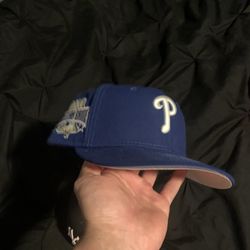Navy Blue/ Pink UV Phillies Hat