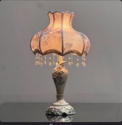 Jerek Resin Table Lamp with Fabric Shade for Bedroom