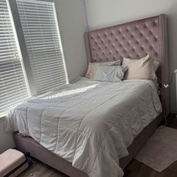 Upholstered Bed frame + head board