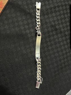 Sterling Italian silver Id bracelet