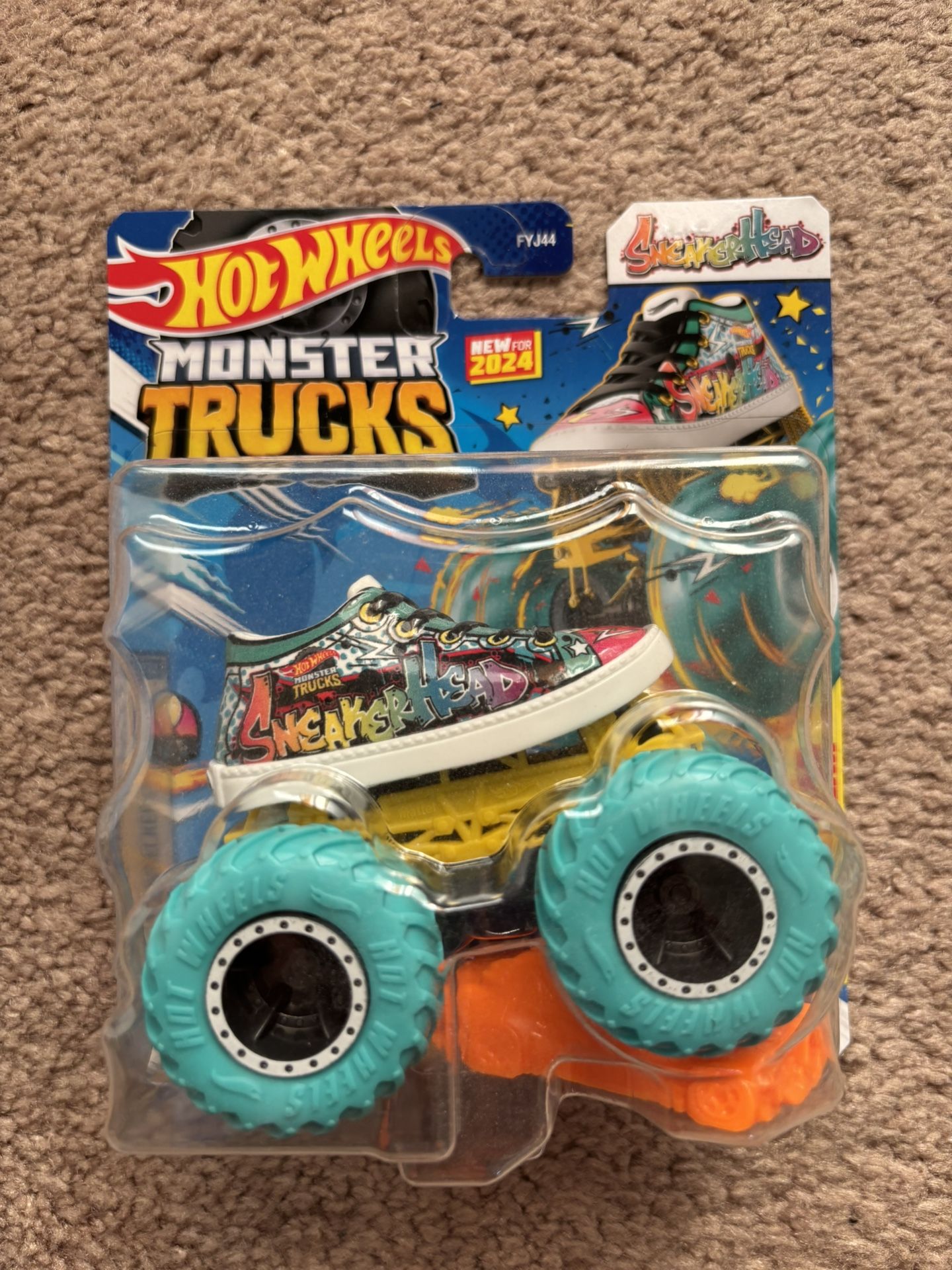 New 2024 HOT WHEELS MONSTER TRUCK SNEAKERHEAD