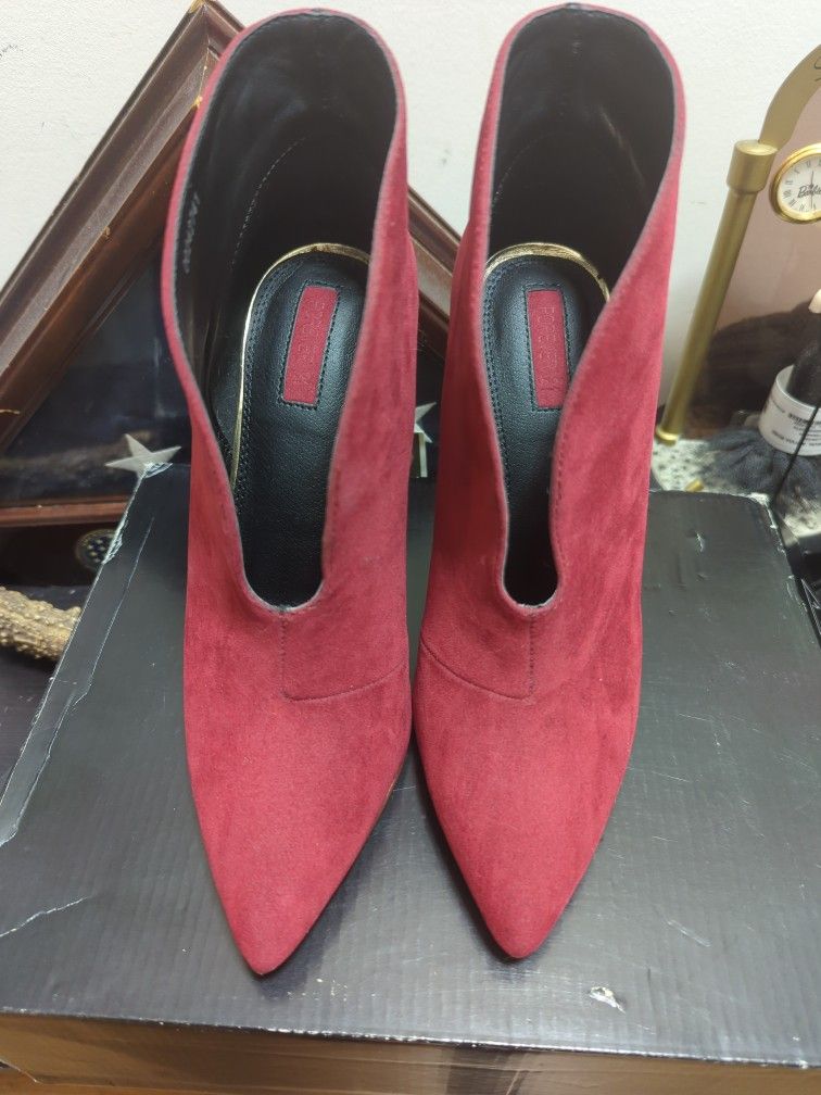 Red Booties 7.5