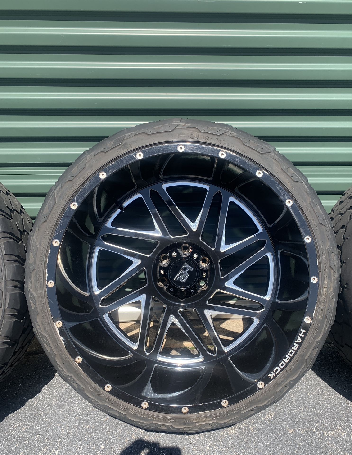 Hardrock Bones 24x14 Wheels & Fury Tires
