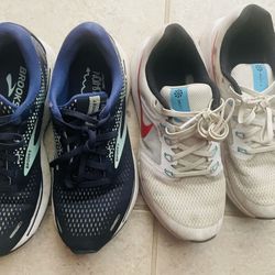Nike And Brooks Tennis Shoes