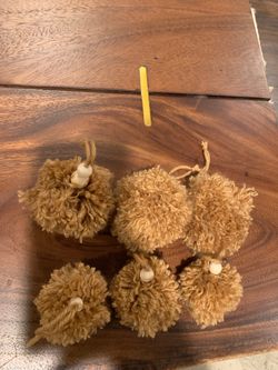 Caramel Pom Ornament.