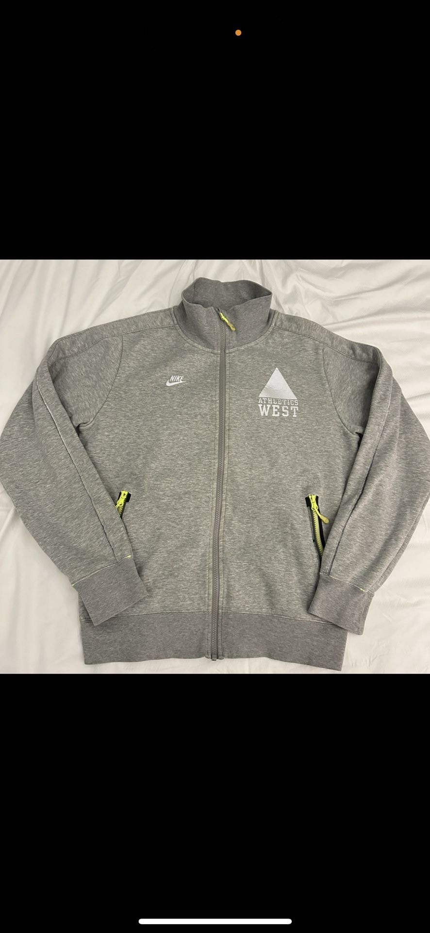 Vintage Y2K Nike Sportswear Athletics West Full Zip Sweatshirt Rare from Europe Adult Small