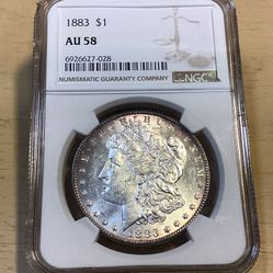 NGC Graded 1883 P Morgan Silver Dollar 