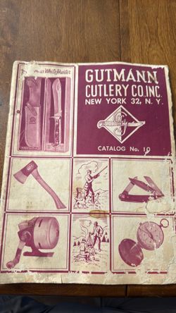 1964 Vintage Gutmann Cutlery Co Catalog