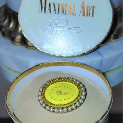 Vintage Maximal Art MOM Pin John Wind Jewelry 