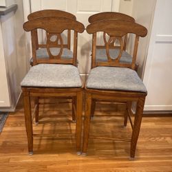 Counter Height Solid Wood Chairs Set Of 4 