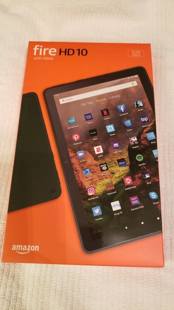 Amazon Fire HD 10 Tablet W/ Case