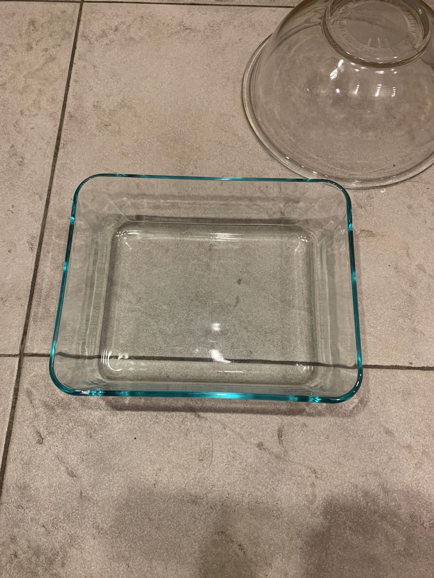 2.75 Quarter Square Glass Pyrex