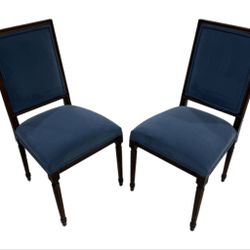 Ballard Designs  Upholstered Chairs Set of 2 Original Price $2,600 Made In Italy