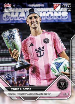 Tadeo Allende Inter Miami Topps Now