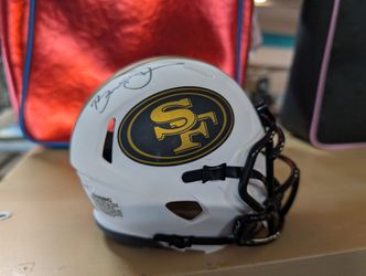Brent Jones Signed San Francisco 49ers Mini Helmet Autographed COA