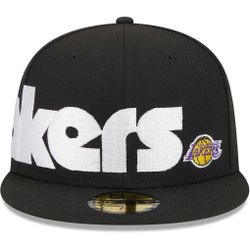 MEN’S LOS ANGELES LAKERS NEW ERA BLACK 59 FIFTY FIT HAT