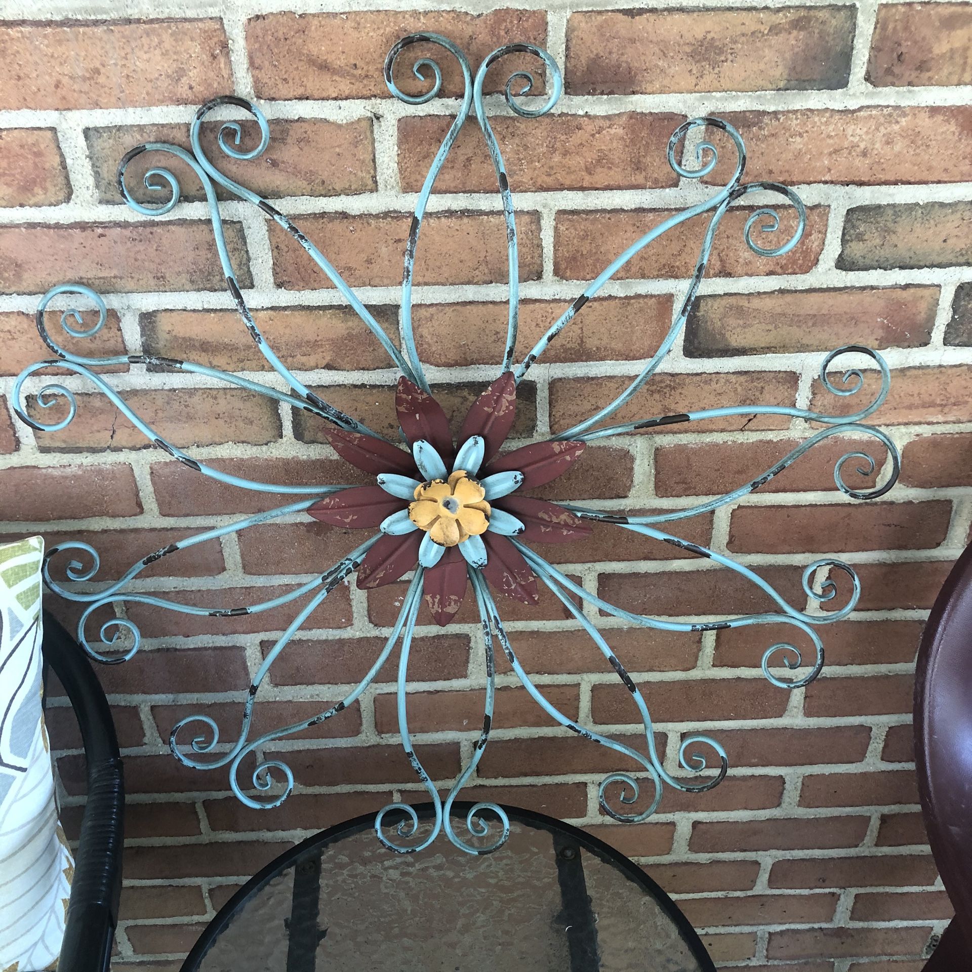 Rustic iron wall decor