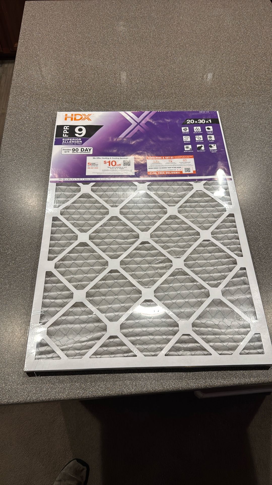 Air Filter 20X30X1