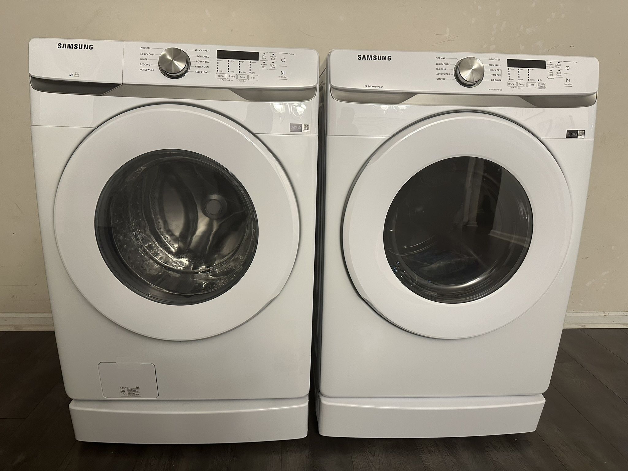 Samsung Washer And Dryer Set With Pedestals