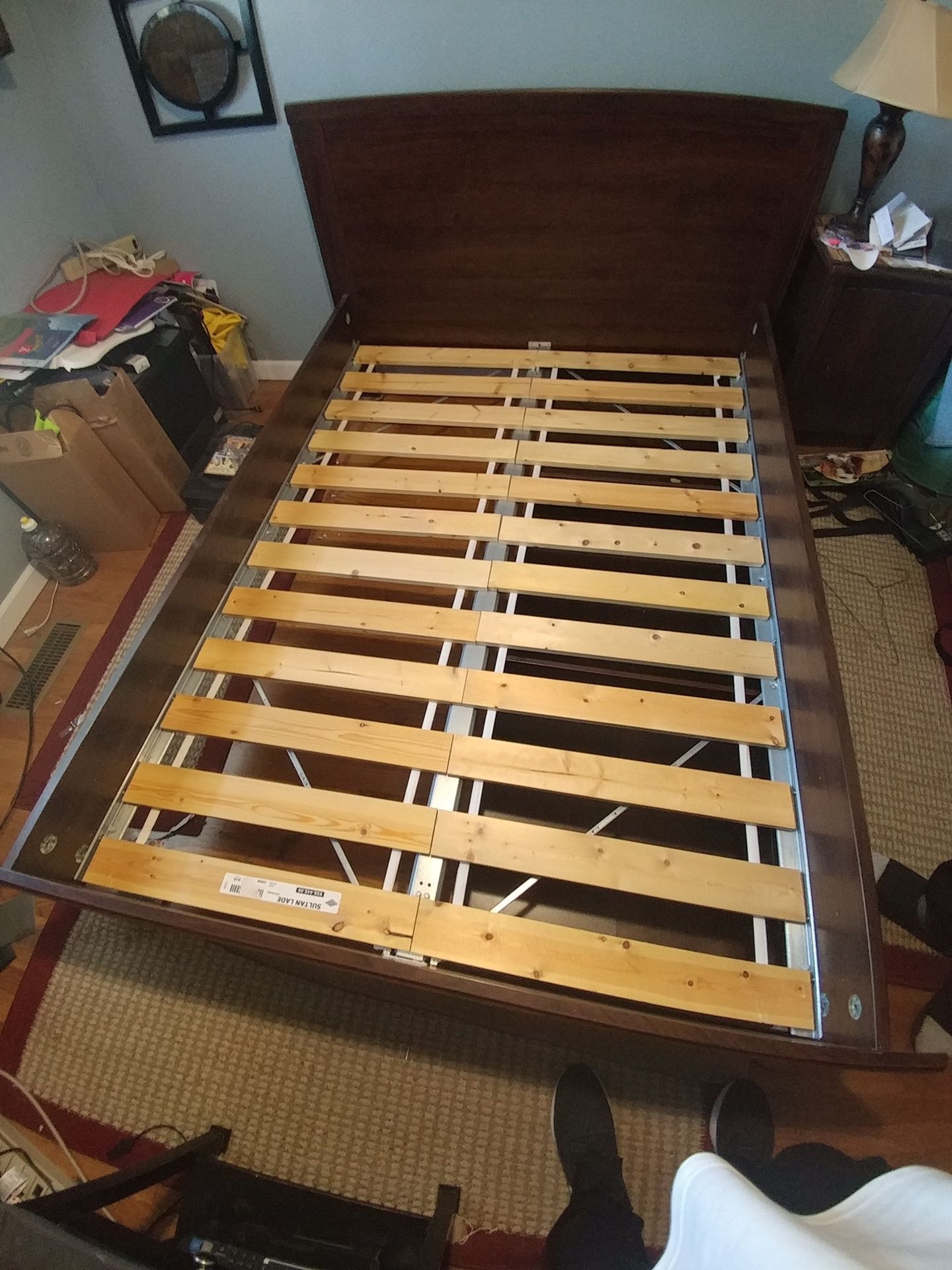 FULL SIZE FRAME, MATTRESS and BOX SPRING (FREE)