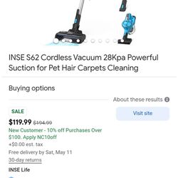 INSE "N520" Cordless Vacuum Cleaner