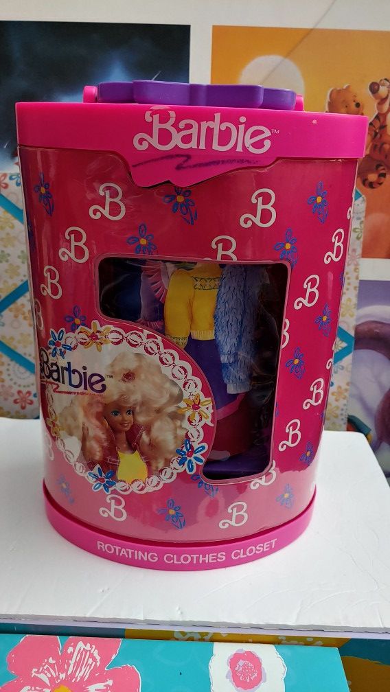 Rolling barbie closet