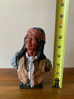 Daniel Monfort Original Geronimo Indian Sculpture 7" 1991