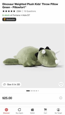 Dinosaur pillow