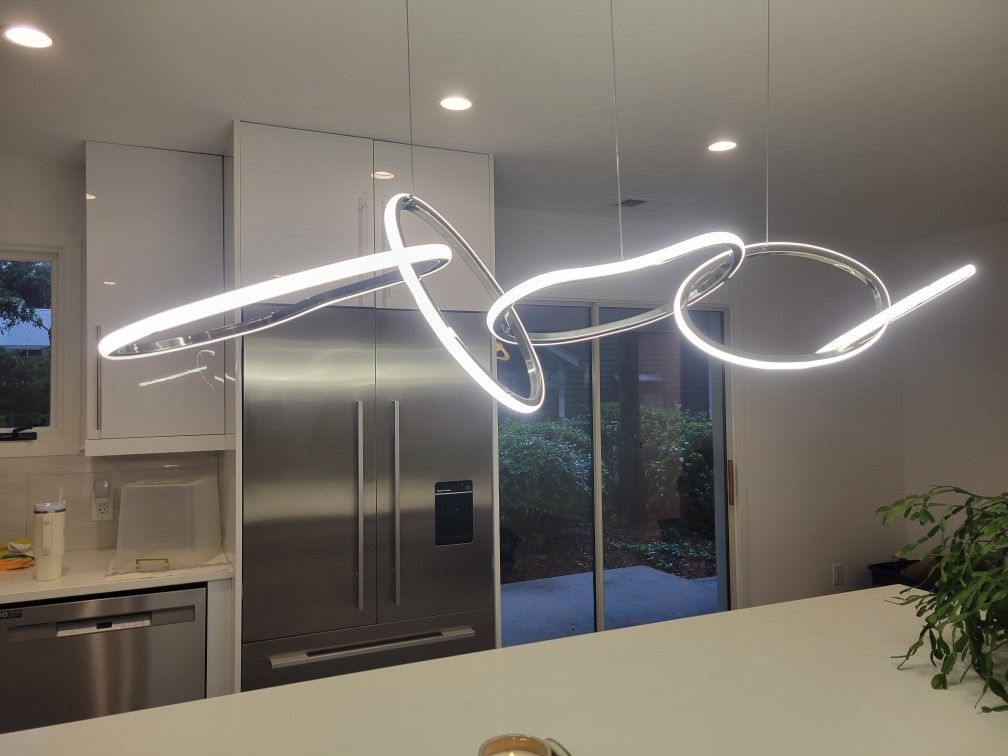 Modern 5 Light Chandelier Light for Kitchen Island