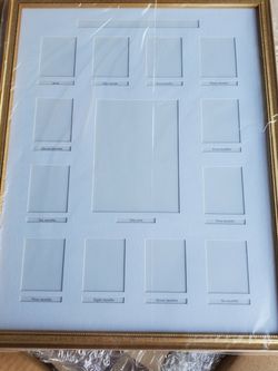 First Year Baby Photo Picture Frame with 1 Photo per Month