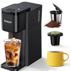 Mini Hot & Iced Coffee Maker Single Serve 
