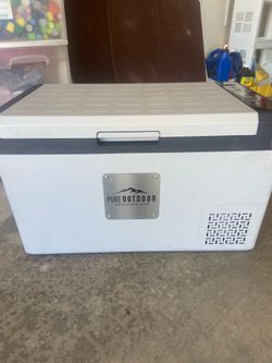 Cooler for car, Great for camping, fishing   New, barely used. Works, tested and keeps cool