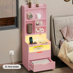 pink LED nightstand