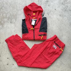 Vintage 90’s Deadstock Marlboro Windbreaker Jacket And Pants Packable Set NWT 