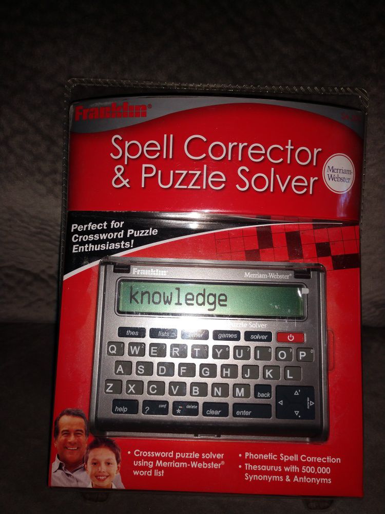 Franklin Spell Corrector and Puzzle Solver, nip