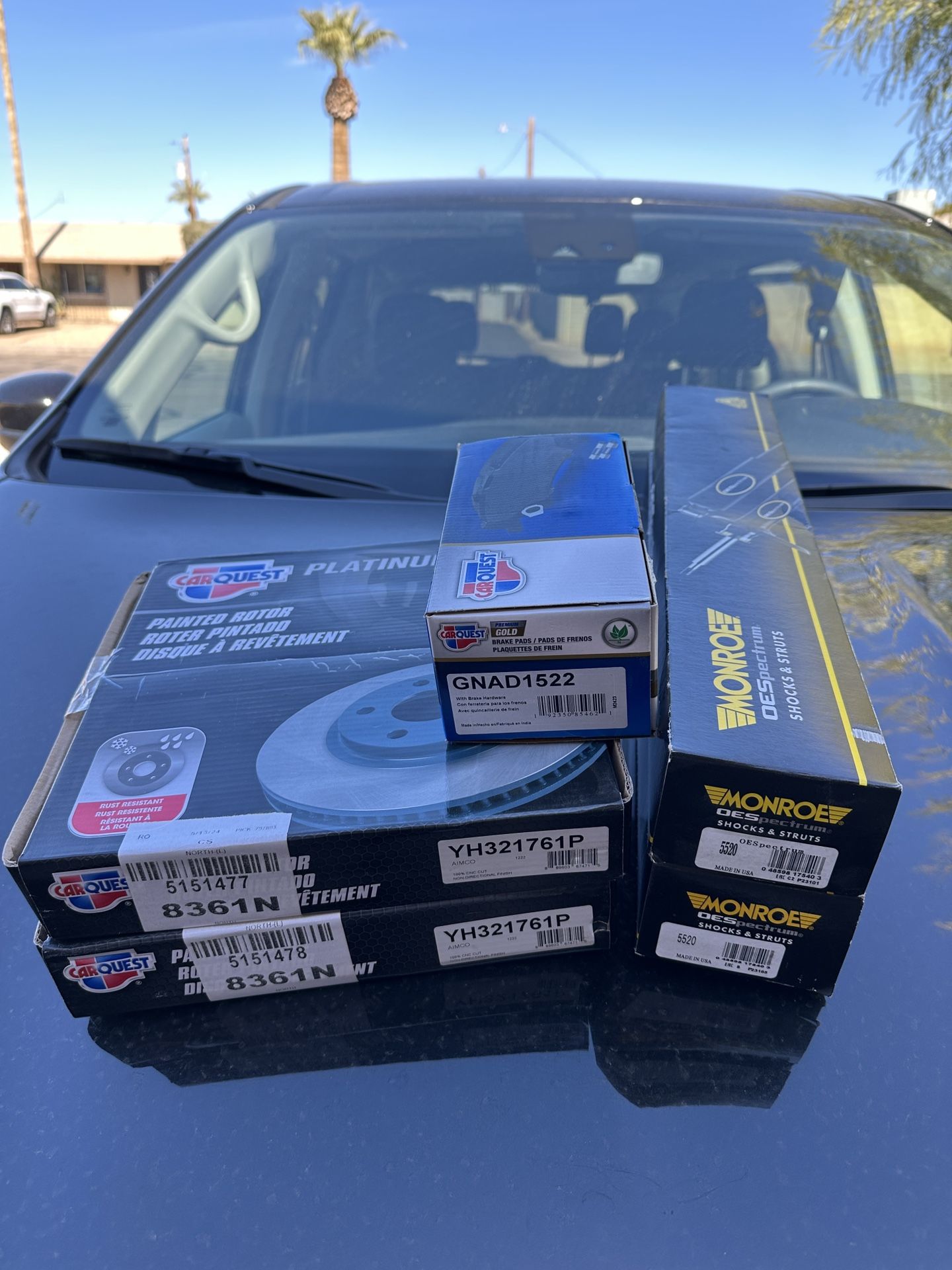 Chevy Sonic Cruze Volt Bolt Brakes Rotors Shocks 2012 - 2020