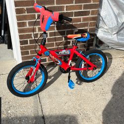 16 Inch Spiderman Bike  W Handbrakes