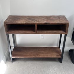 Wooden & Metal Side/Media End Table