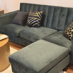 Green Velvet Sofa