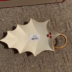 Lenox Holiday leaf Candy Dish