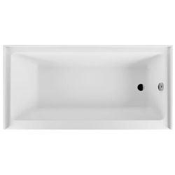 DeerValley alcove acrylic bathtub right drain 60x30”