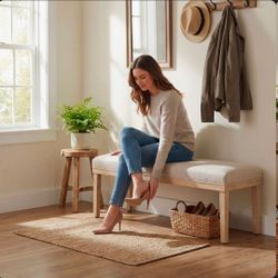 $75!! Brand New Lark Manor 53” Entryway Bench – Fully Assembled – $75