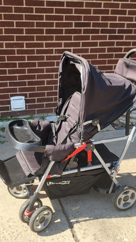 Joovy Ultralight 2 Seat Stroller With ALL accessories