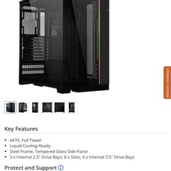 Lian Li O11 Dynamic EVO XL RGB Tempered Glass eATX Full Tower Computer Case - Black