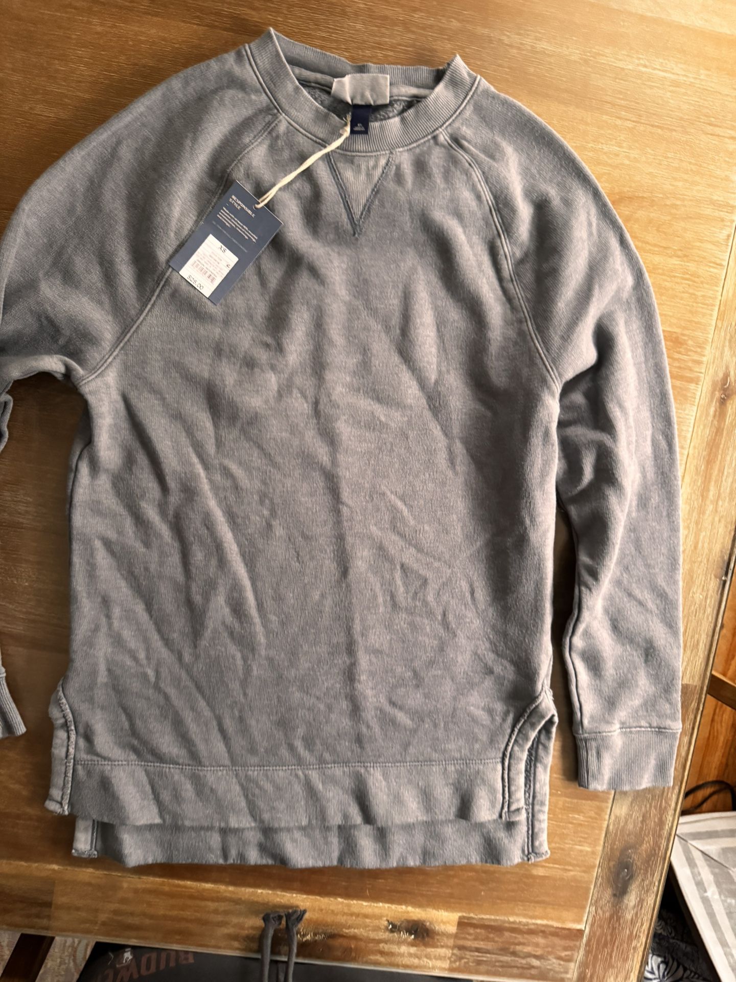 New universal thread sweatshirt grey size xs