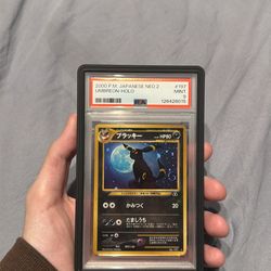2000 Umbreon Japanese Halo Neo 2 PSA 9