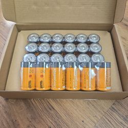 24-Pack C Cell Alkaline Batteries 