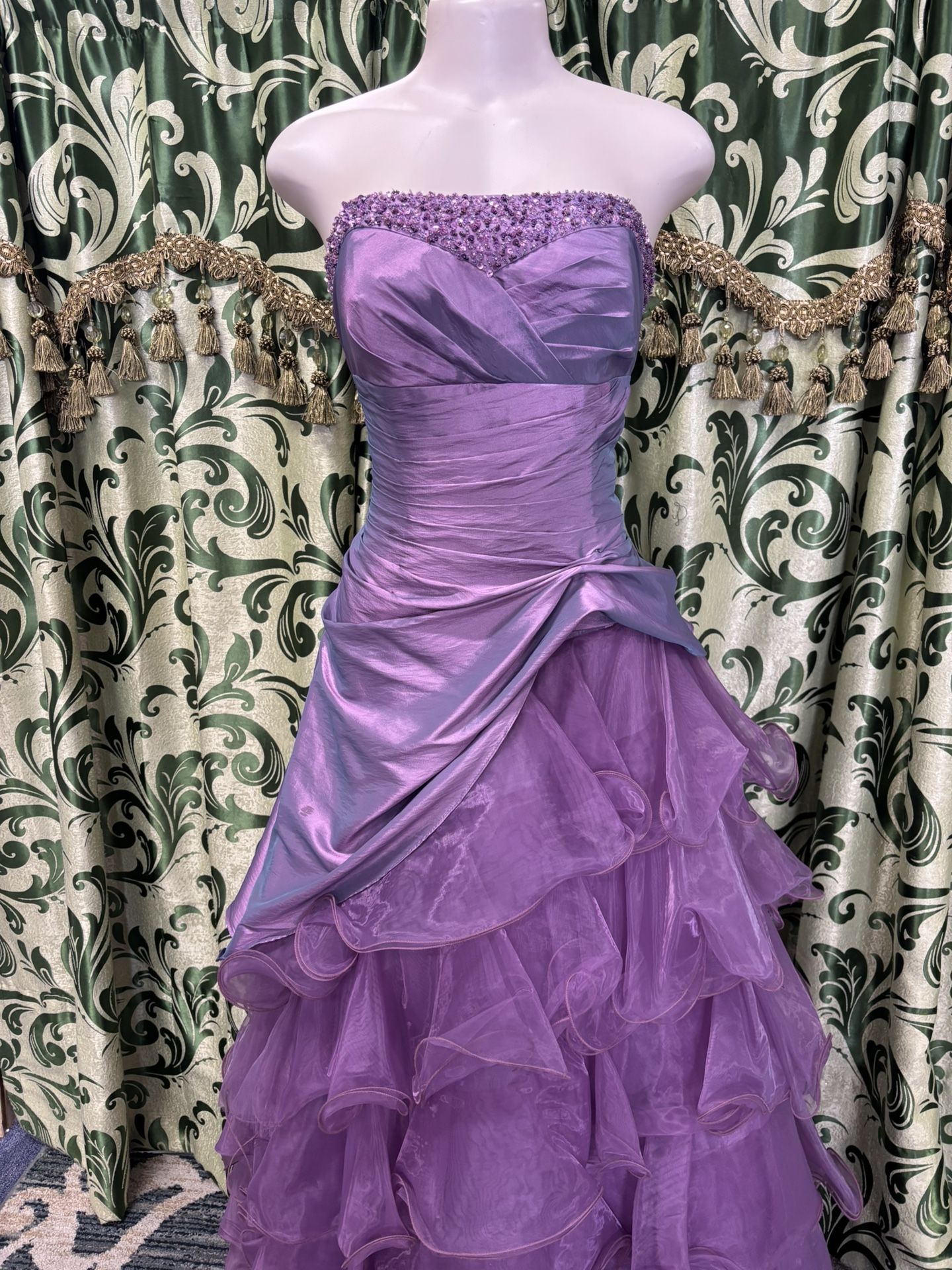 Neon Purple Puffy Dress